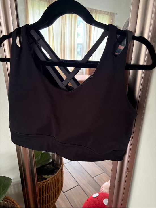 Freely Other - Freely Black Strappy Sports Bra Athletic Workout 1x